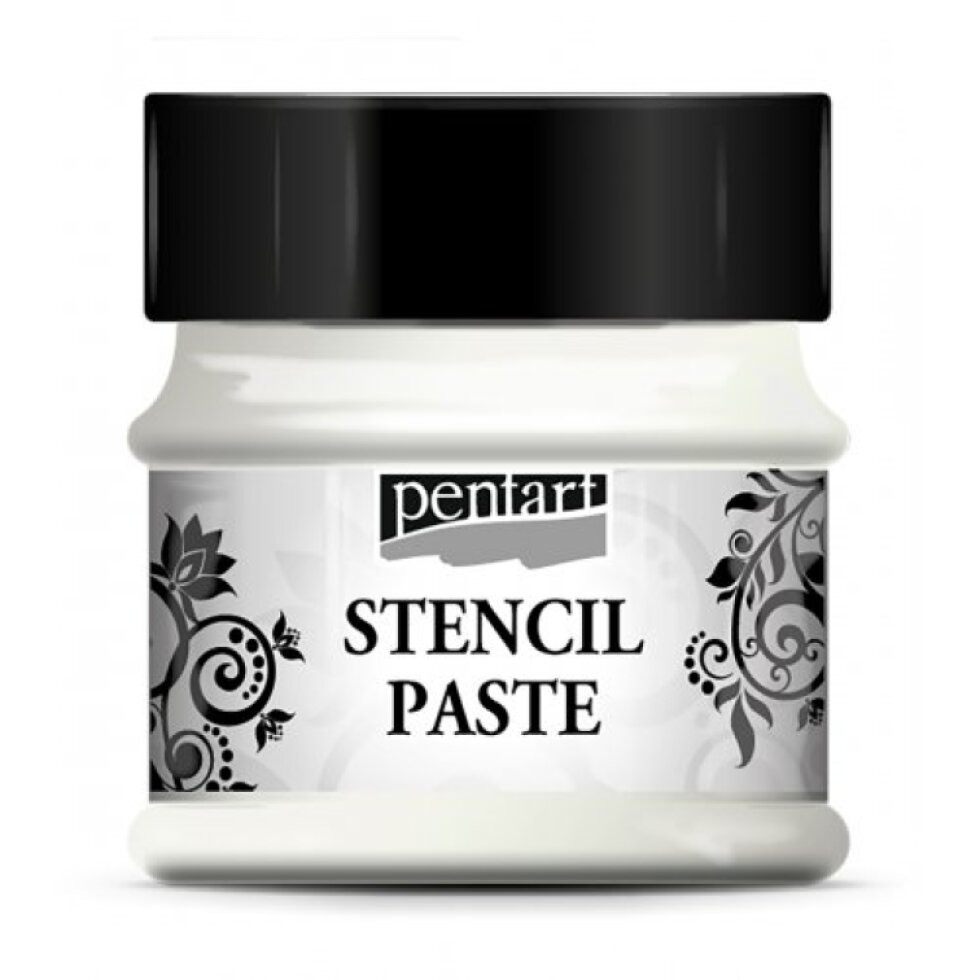 Šablonová pasta metalická PENTART 50 ml STŘÍBRNÁ