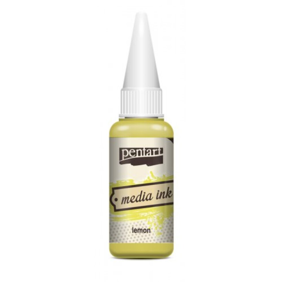 Alkoholový inkoust MEDIA INK PENTART 20 ml CITRÓNOVÁ