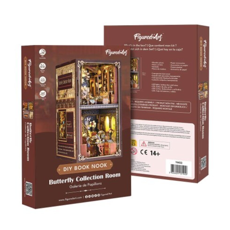 Book Nook sada - Motýlí galerie