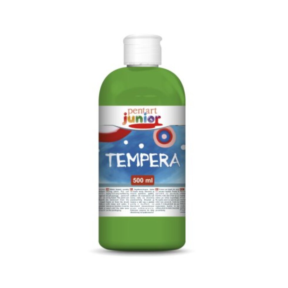 Temperová barva Junior PENTART 500 ml SVĚTLE ZELENÁ