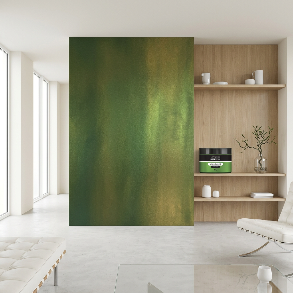 Lazurovací barva na zeď metallic WALL DECOR 150 ml ZELENÁ-ZLATÁ