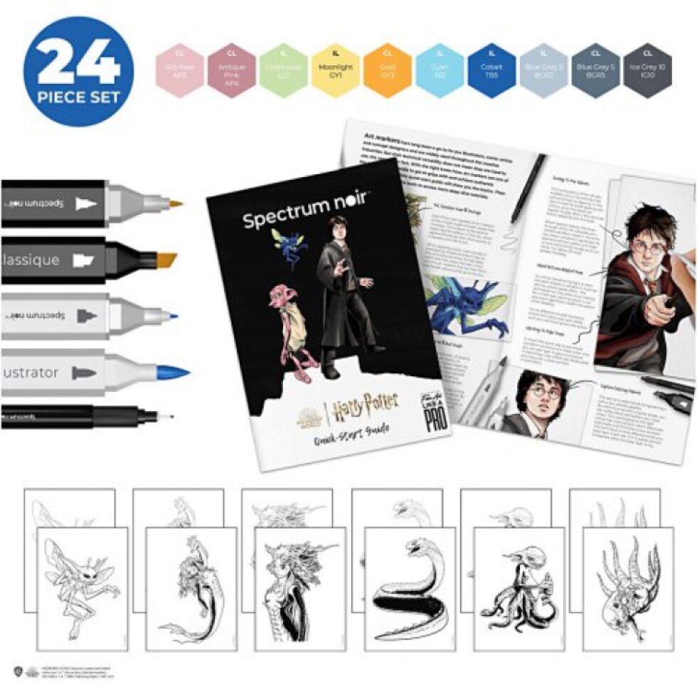 Sada Ilustrace HARRY POTTER FANTASTICKÁ ZVÍŘATA