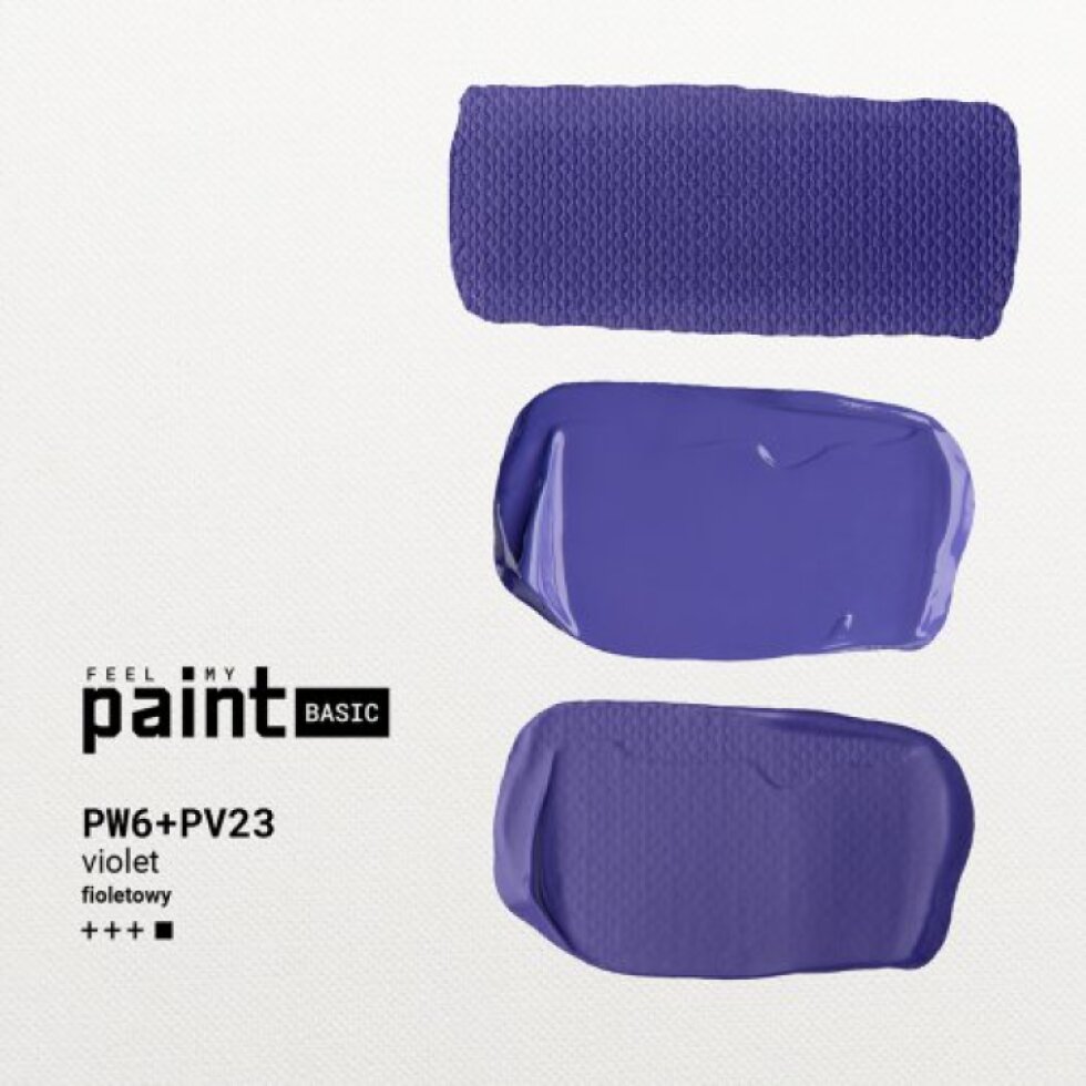 Akrylová barva FeelMyPaint 120 ml FIALOVÁ - certifikace o bezpečnosti dětských hraček