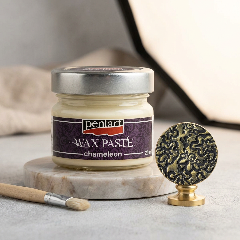 Vosková pasta Chameleon PENTART 20 ml BÍLO ZLATÁ