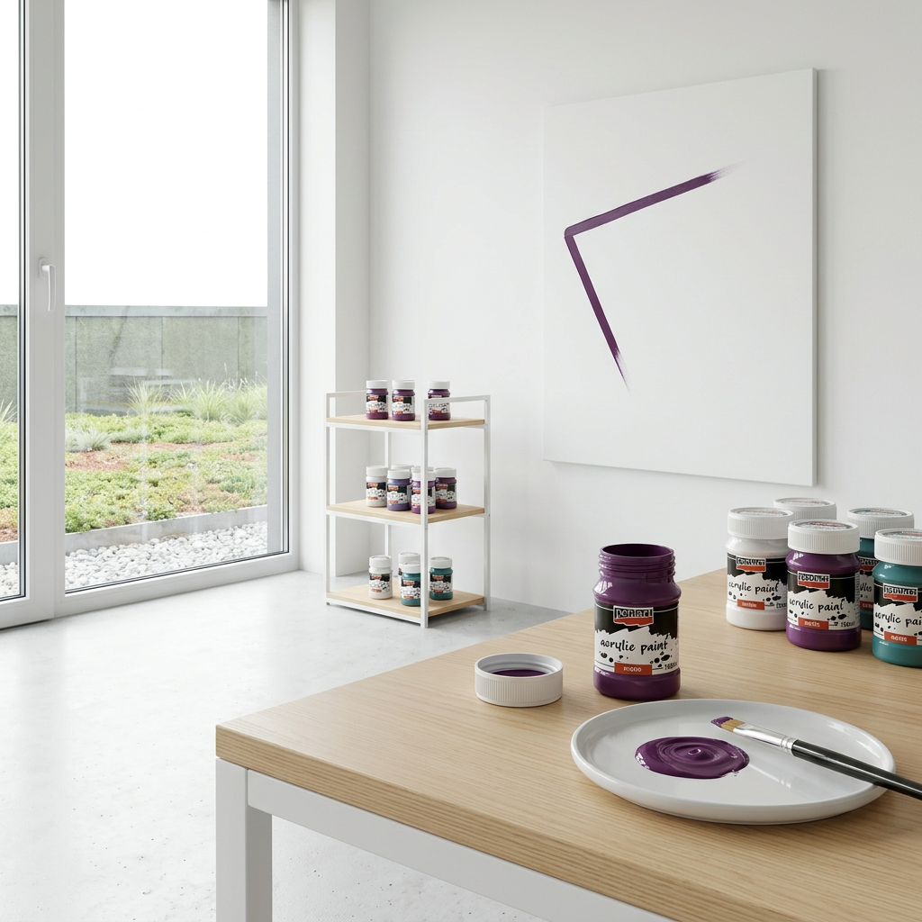 Akrylová barva matná PENTART 100 ml PURPUROVÁ