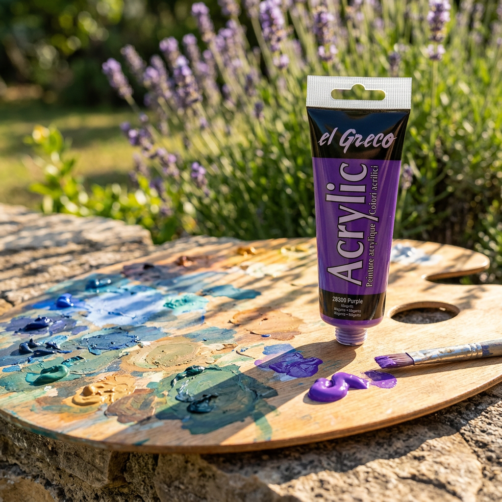 Akrylová barva EL GRECO 75 ml PURPUROVÁ