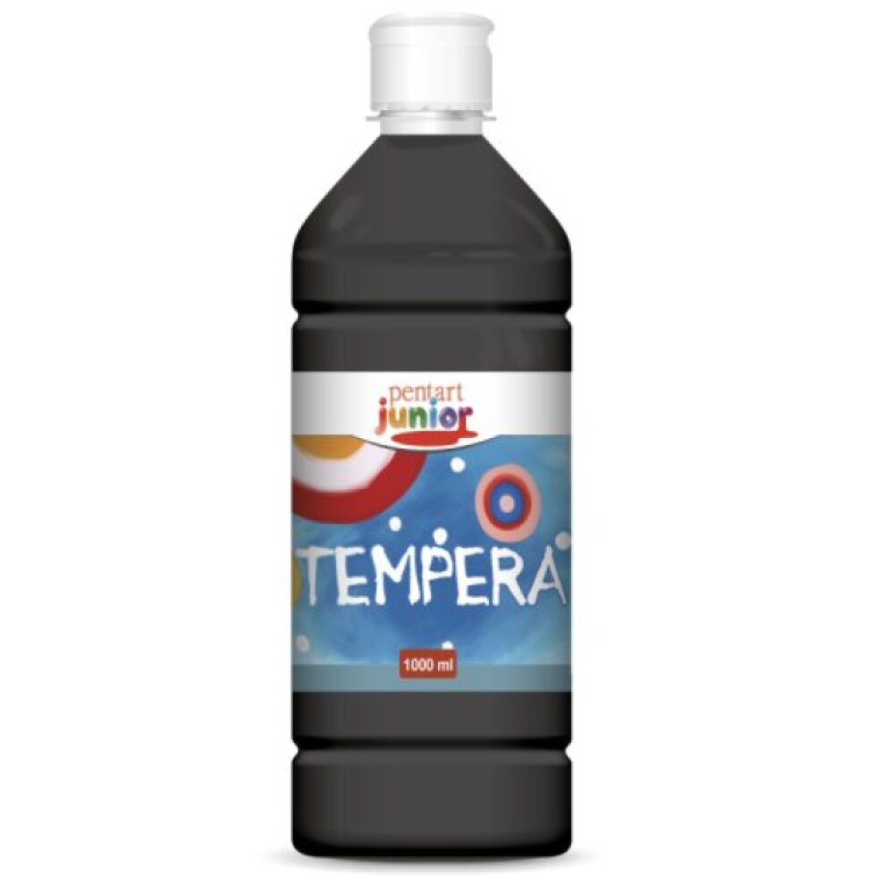 Temperová barva Junior PENTART 1000 ml ČERNÁ