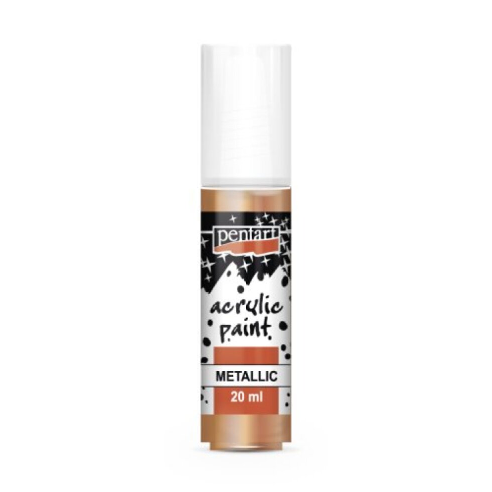 Akrylová barva metalická PENTART 20 ml ANTICKÁ MĚDĚNÁ