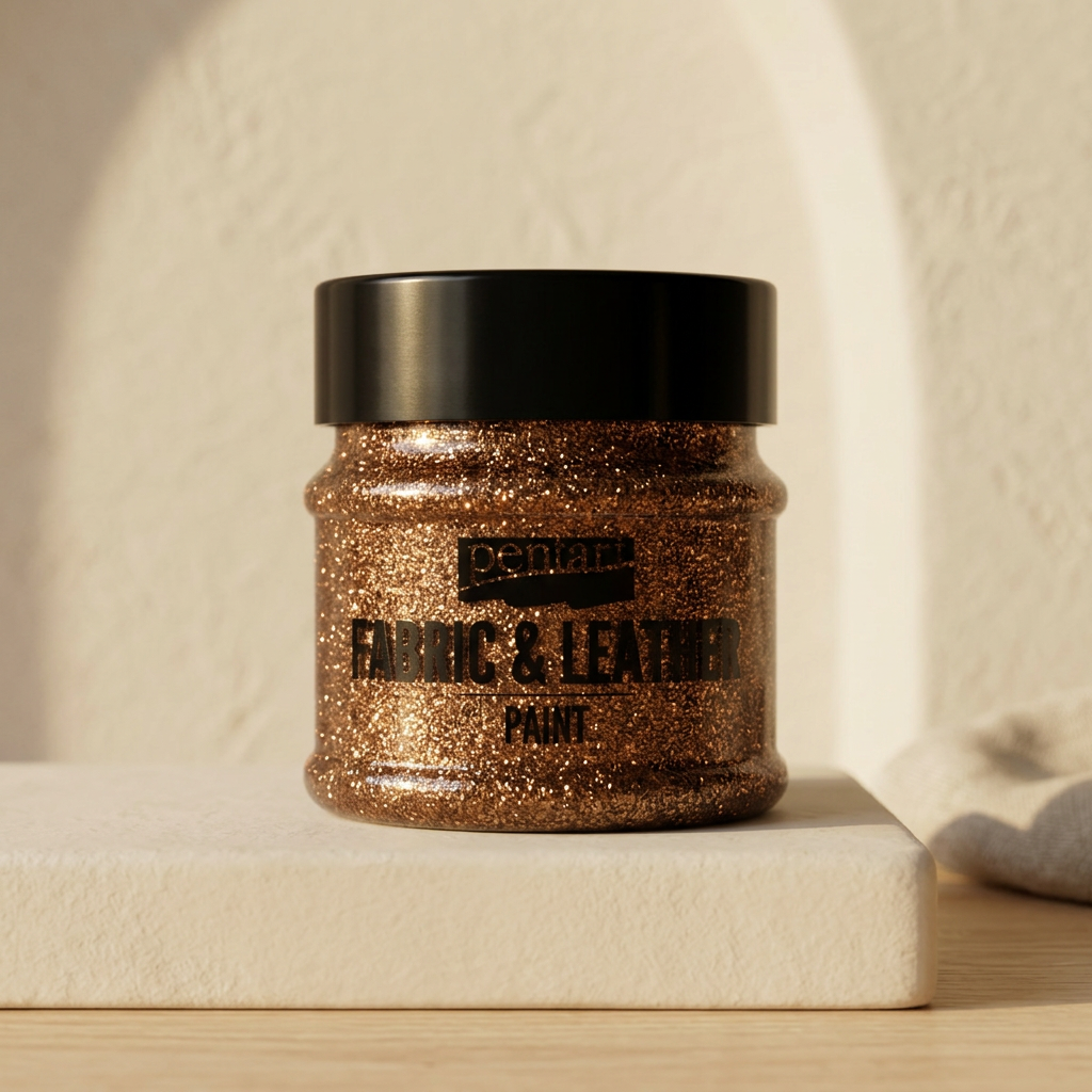 Barva na kůži a textil glitter PENTART 50 ml BRONZOVÁ