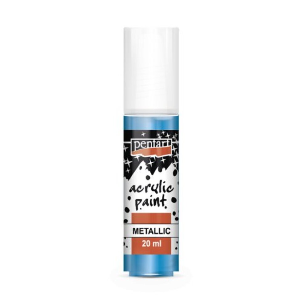 Akrylová barva metalická PENTART 20 ml MODRÁ