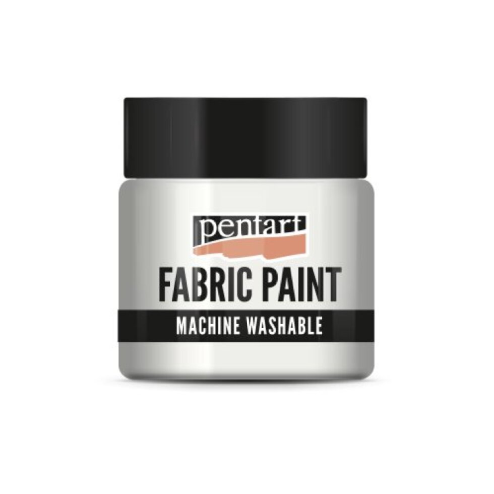 Barva na světlý a tmavý textil PENTART 50 ml PERLEŤOVÁ BÍLÁ