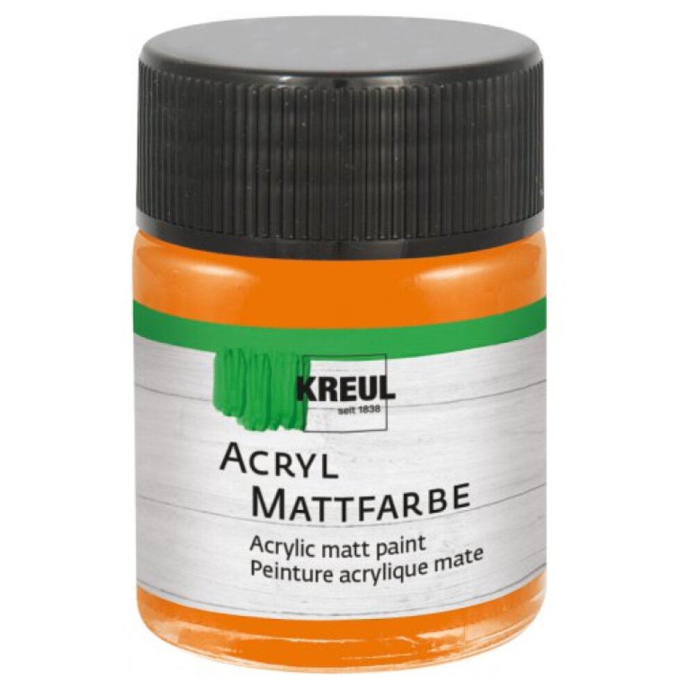 Akrylová barva matná KREUL 50 ml ORANŽOVÁ