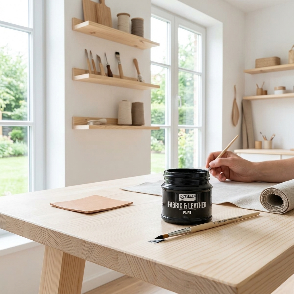 Barva na kůži a textil PENTART 50 ml ČERNÁ