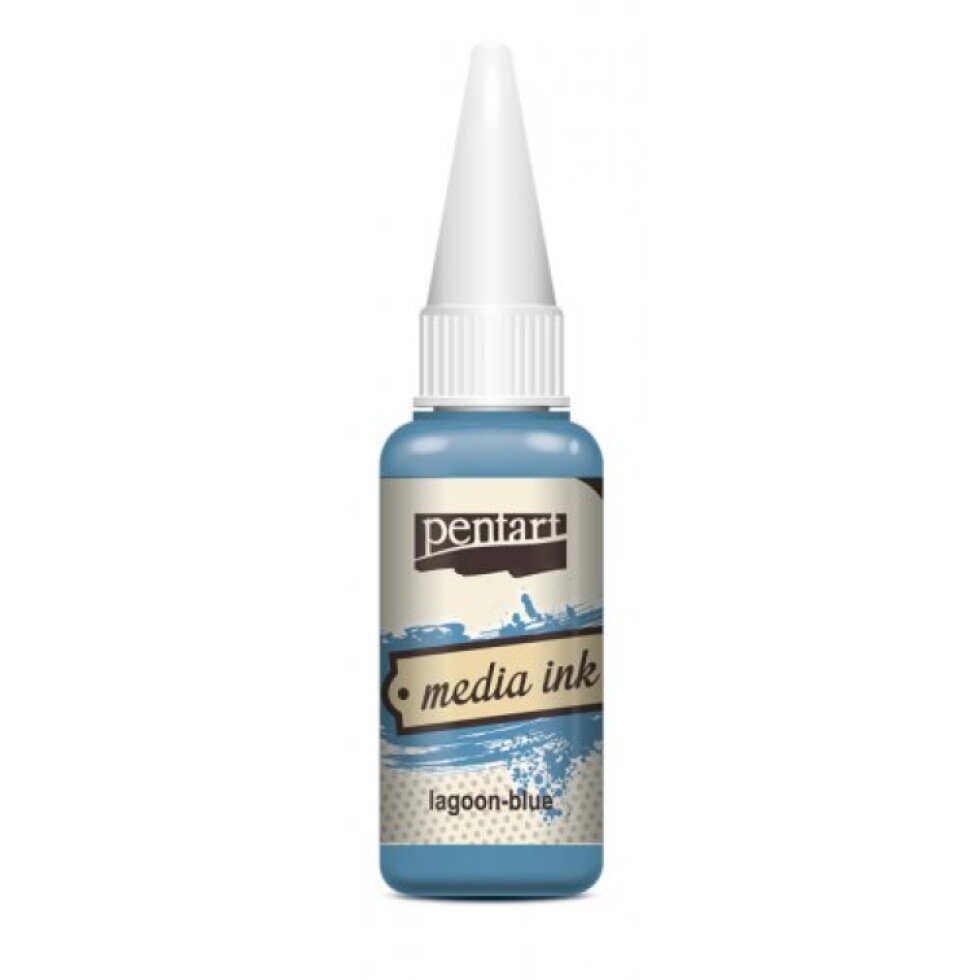 Alkoholový inkoust MEDIA INK PENTART 20 ml MODRÁ LAGUNA