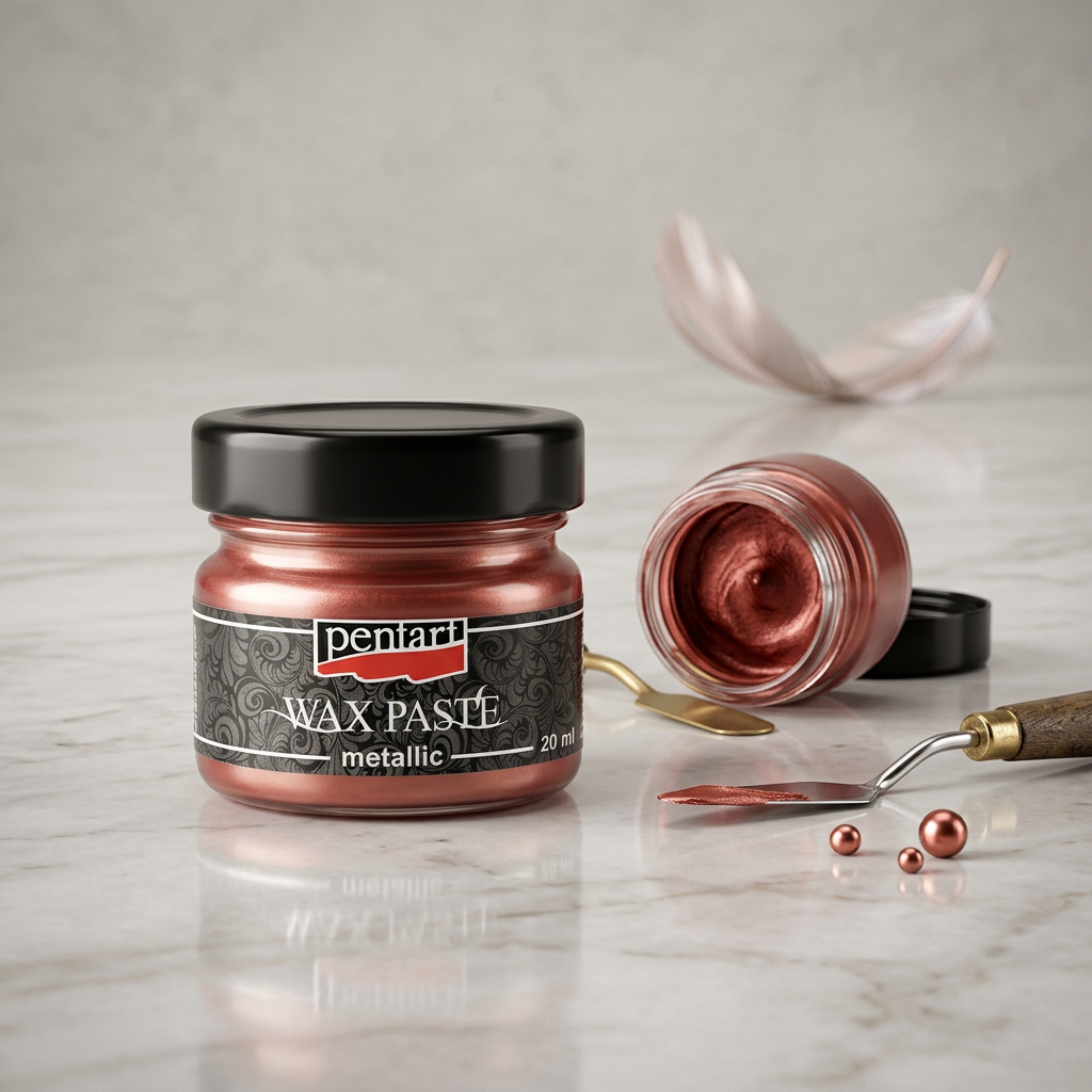 Vosková pasta metalická PENTART 20 ml OHNIVÁ ZLATÁ