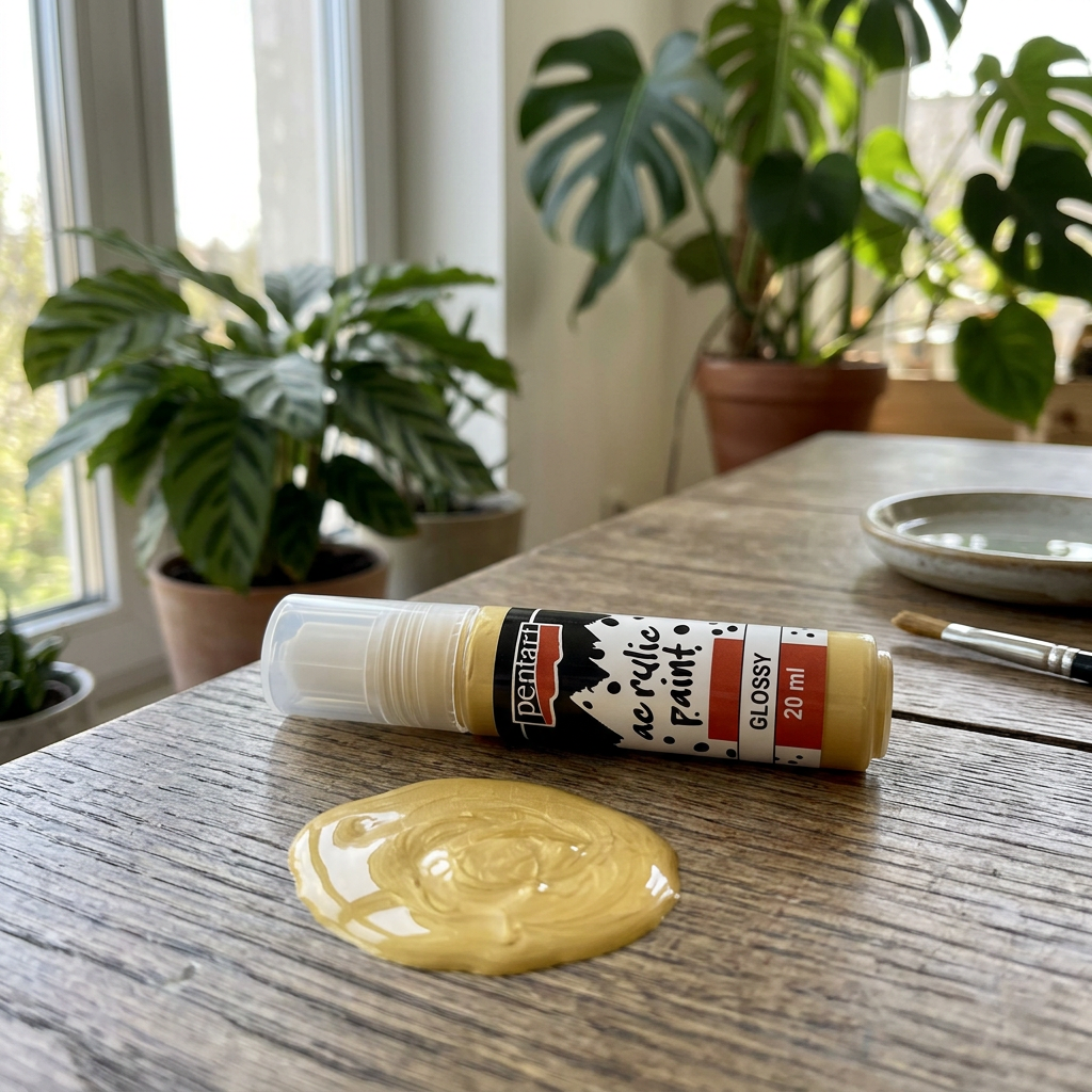 Akrylová barva lesklá PENTART 20 ml BÍLÁ KÁVA