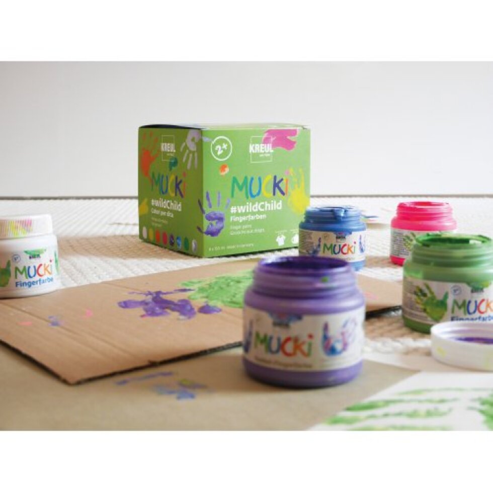 Sada Premium wildChild prstové barvy MUCKI 8 barev