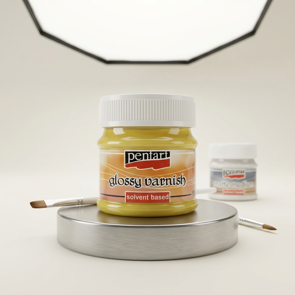 Lesklý lak na bázi rozpouštědla PENTART 50 ml