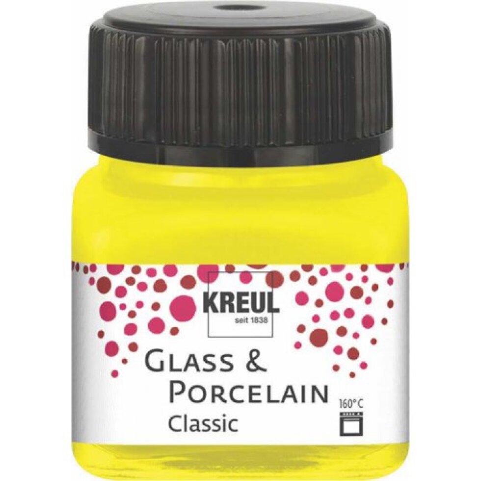 Sada barev na sklo a porcelán KREUL CLASSIC 6 x 20 ml