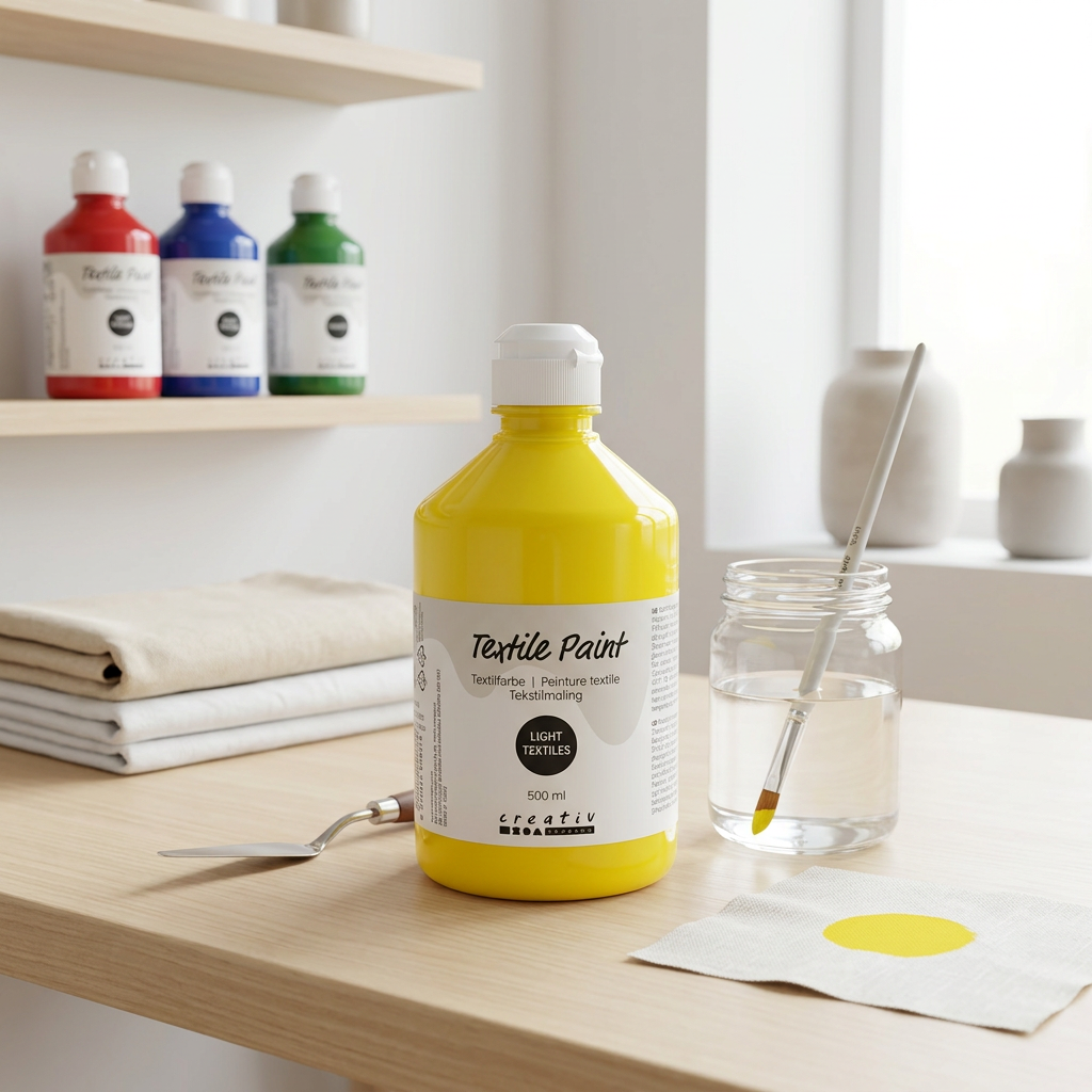 Barva na textil CREATIV 500 ml PRIMÁRNÍ ŽLUTÁ