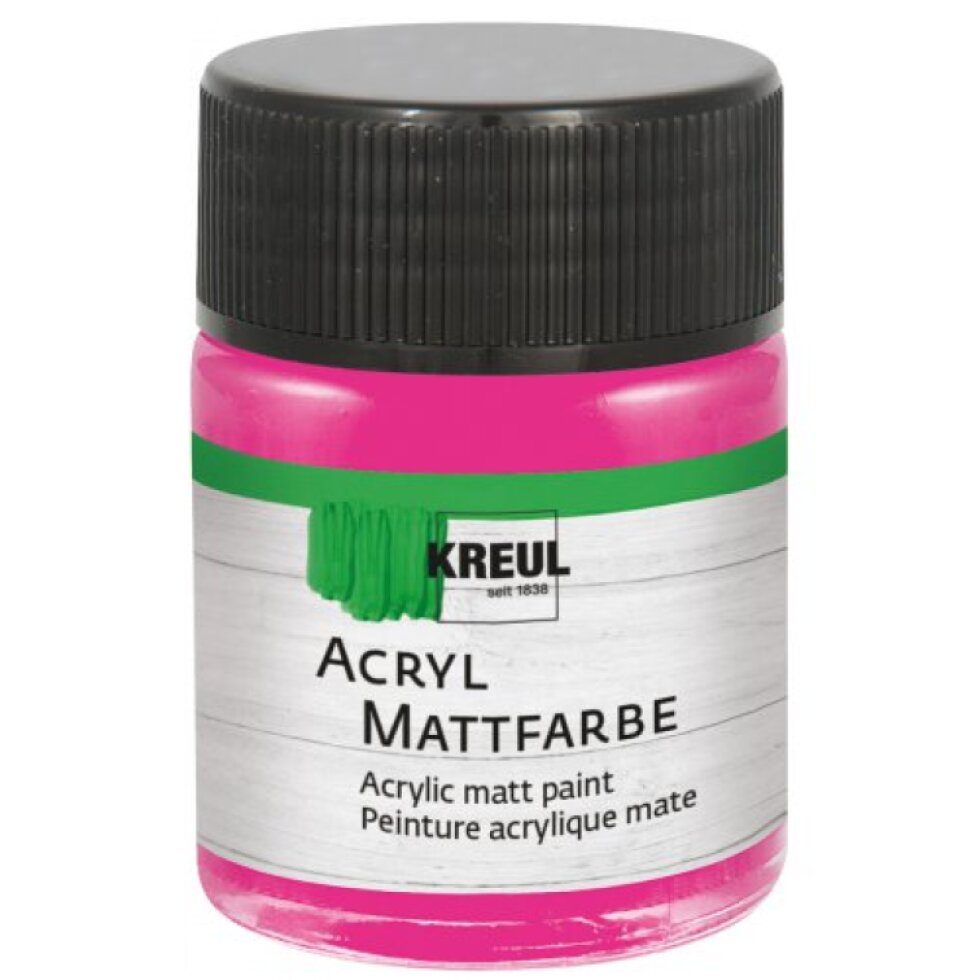 Akrylová barva matná KREUL 50 ml RŮŽOVÁ
