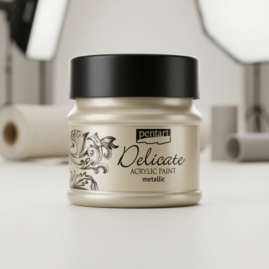 Akrylová barva delikátní metalická PENTART 50 ml TMAVÁ ZLATÁ