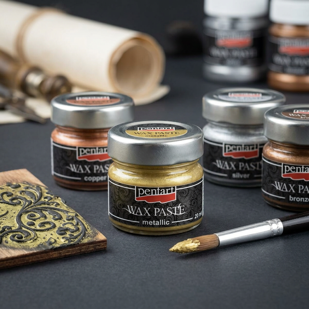 Vosková pasta metalická PENTART 20 ml ZLATÁ