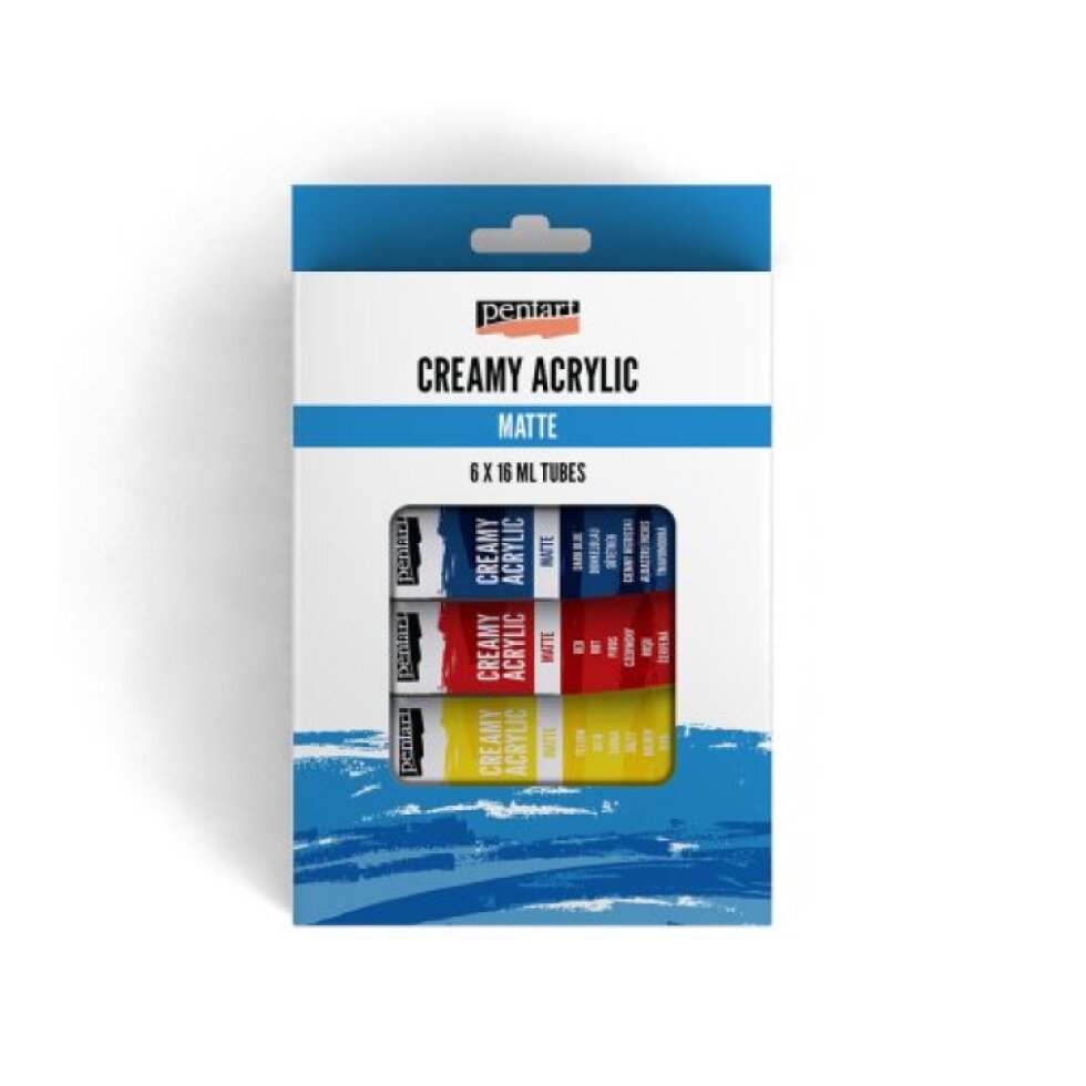 Sada krémová akrylová barva PENTART 6 x 16 ml