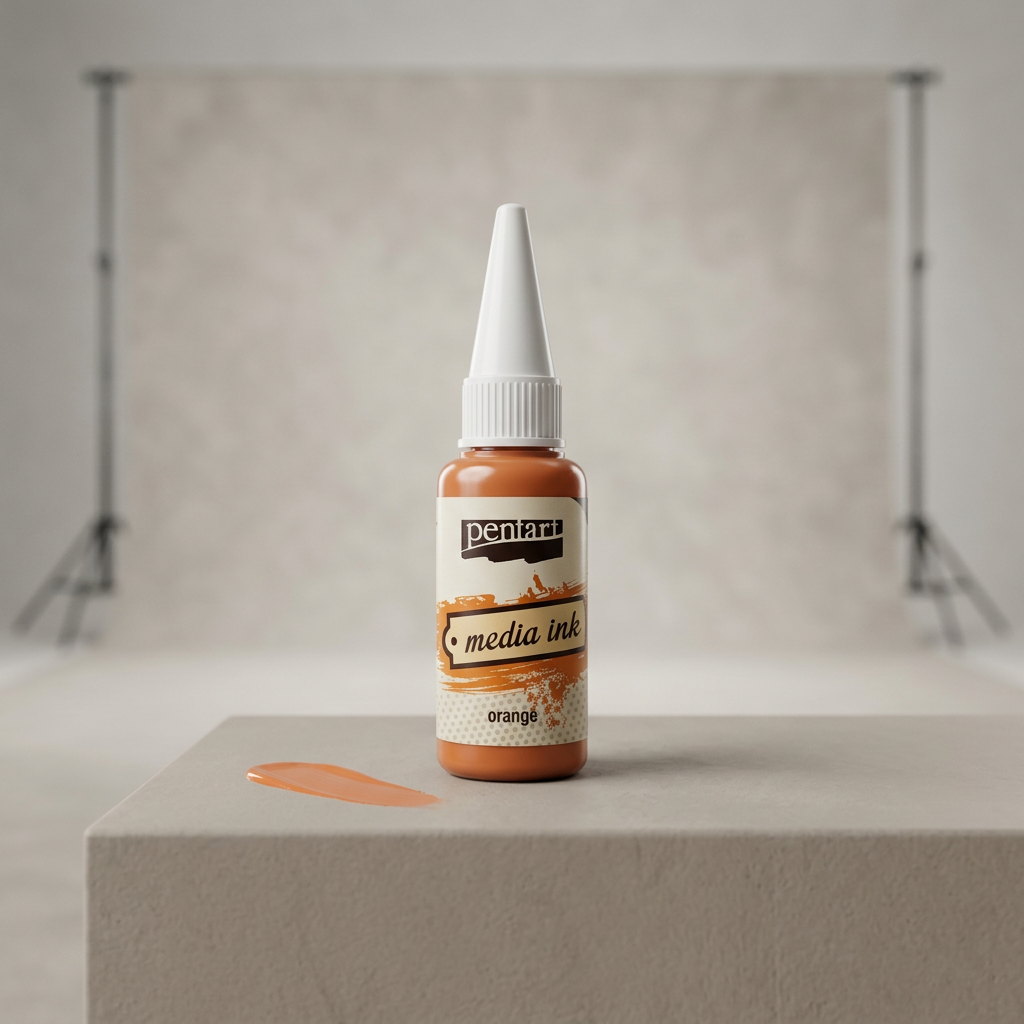 Alkoholový inkoust MEDIA INK PENTART 20 ml ORANŽOVÁ