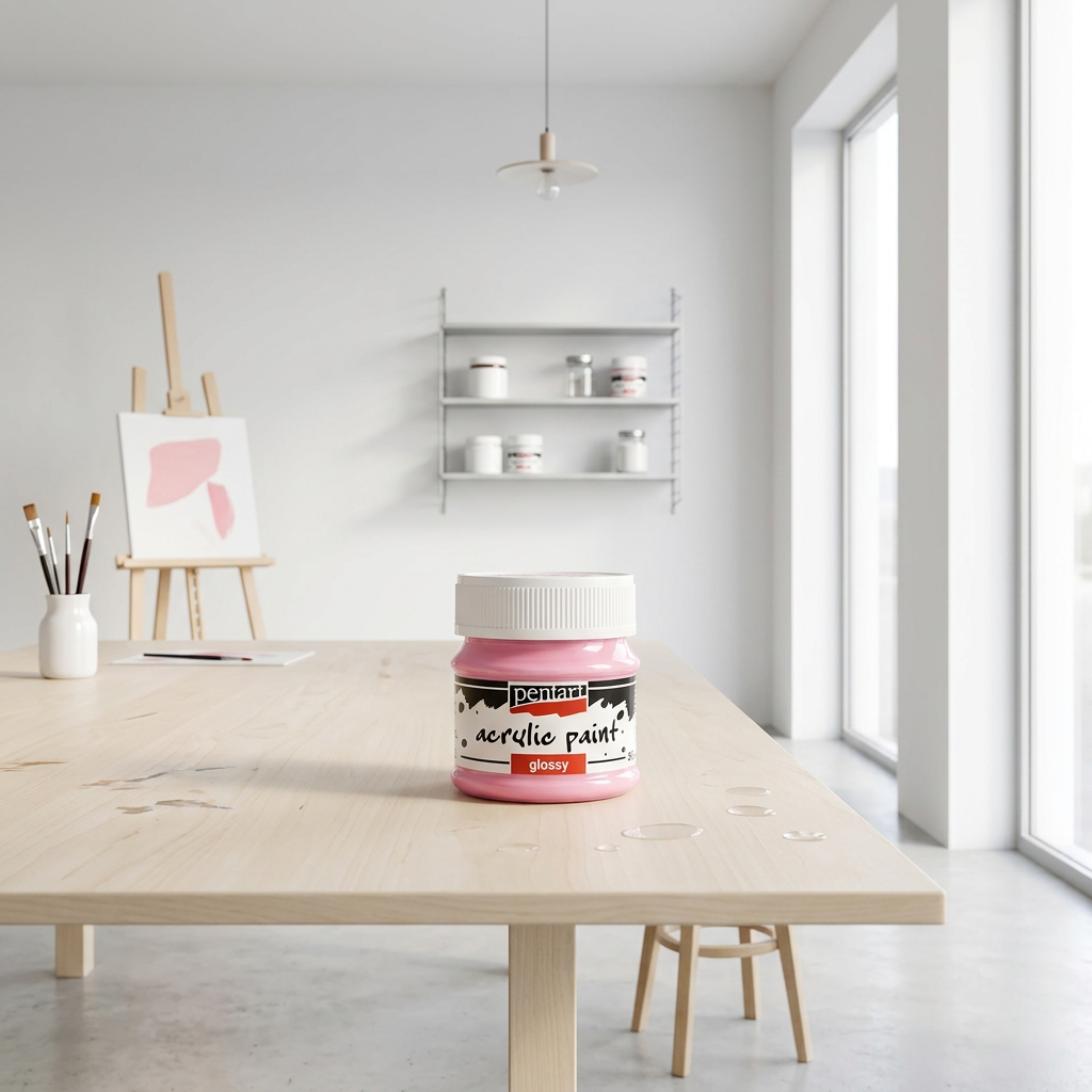 Akrylová barva lesklá PENTART 50 ml RŮŽOVÁ
