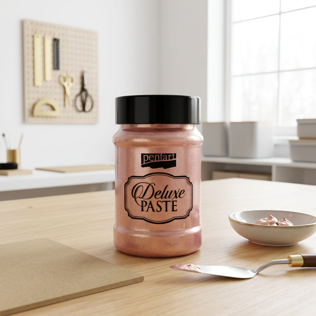 Pasta DELUXE PENTART 100 ml RŮŽOVO ZLATÁ