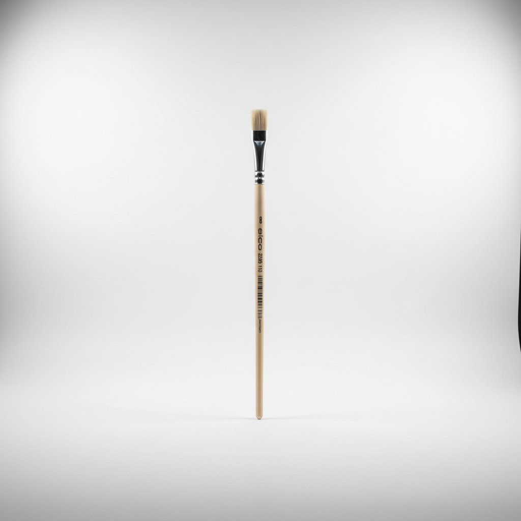 Školní štětec ELCO PINSEL plochý - Přírodní štětiny - velikost 8