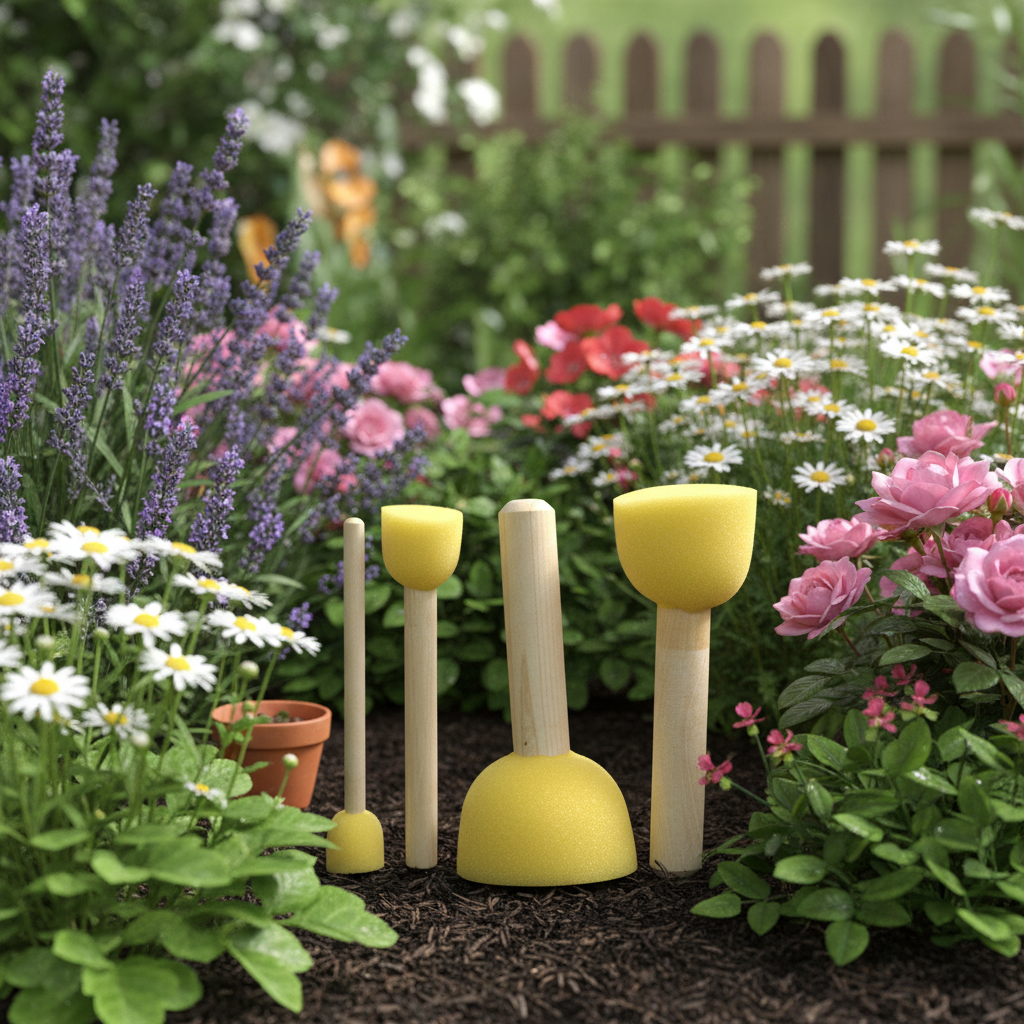 Sada štětců / houbiček na šablony ELCO PINSEL - 4 ks