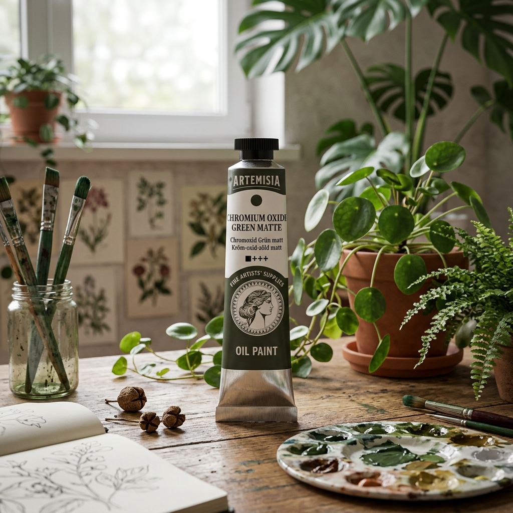 Olejová barva ARTEMISIA 20 ml chromium oxide zelená matte