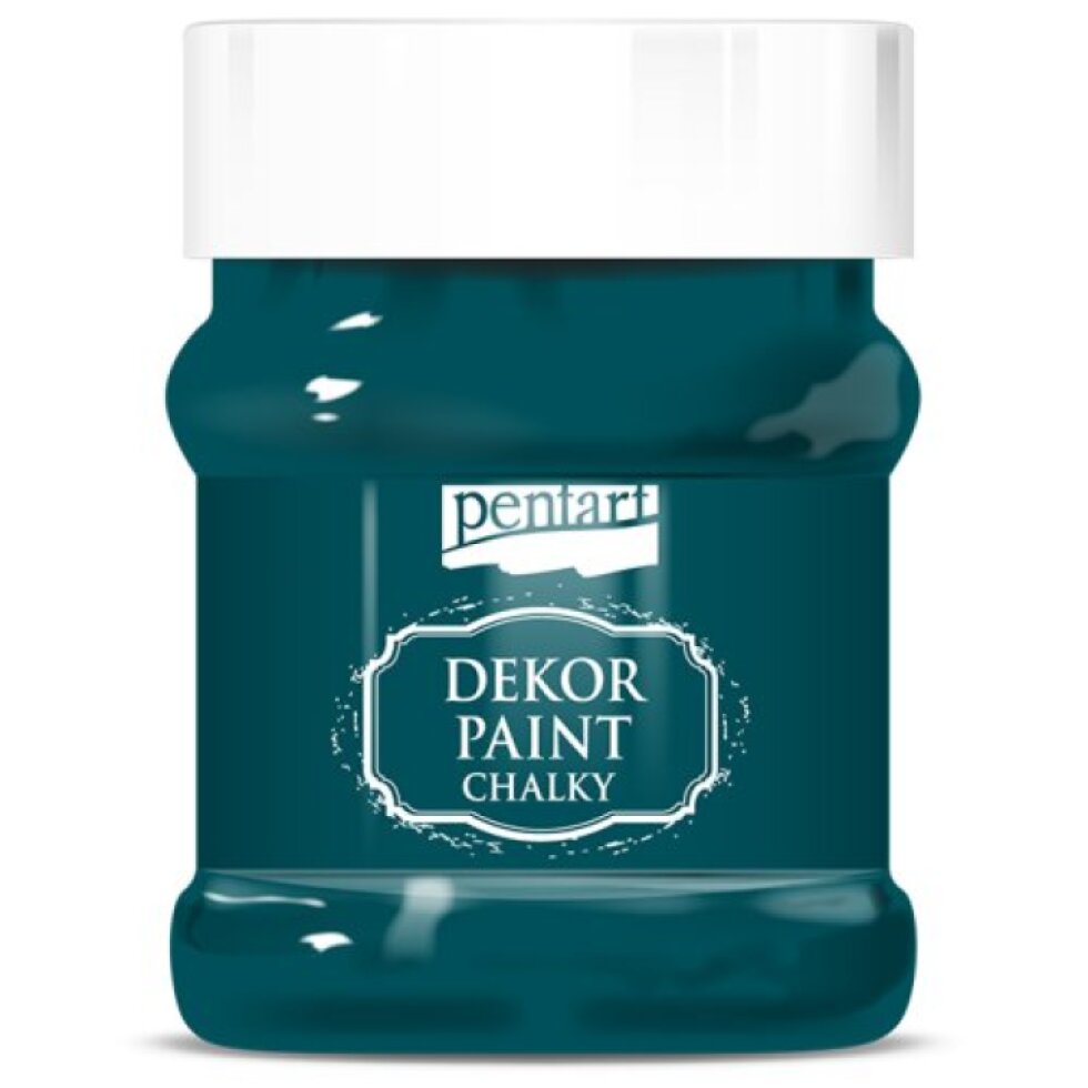 Křídová a dekorační barva PENTART 230 ml SMARAGDOVÁ