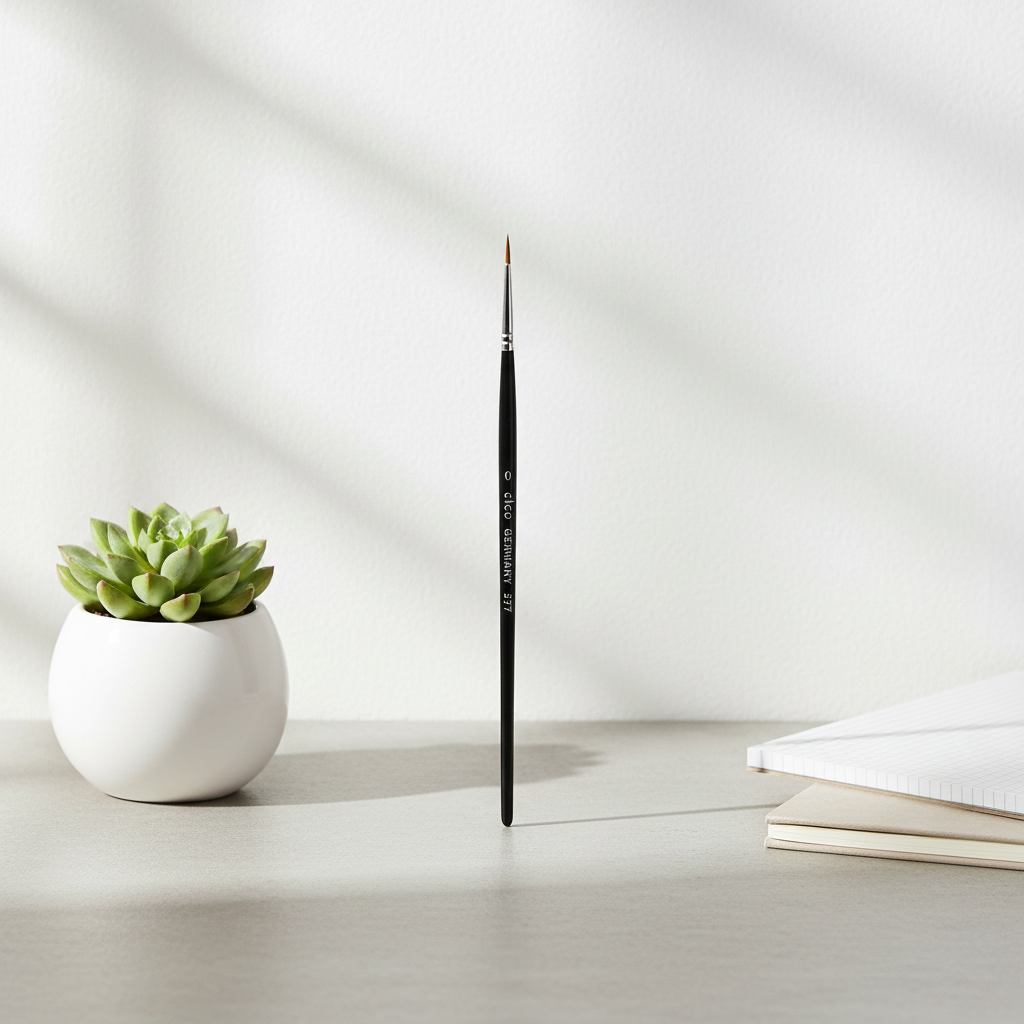 Štětec na akvarel ELCO PINSEL - zlatý syntetický vlas - vel. 0