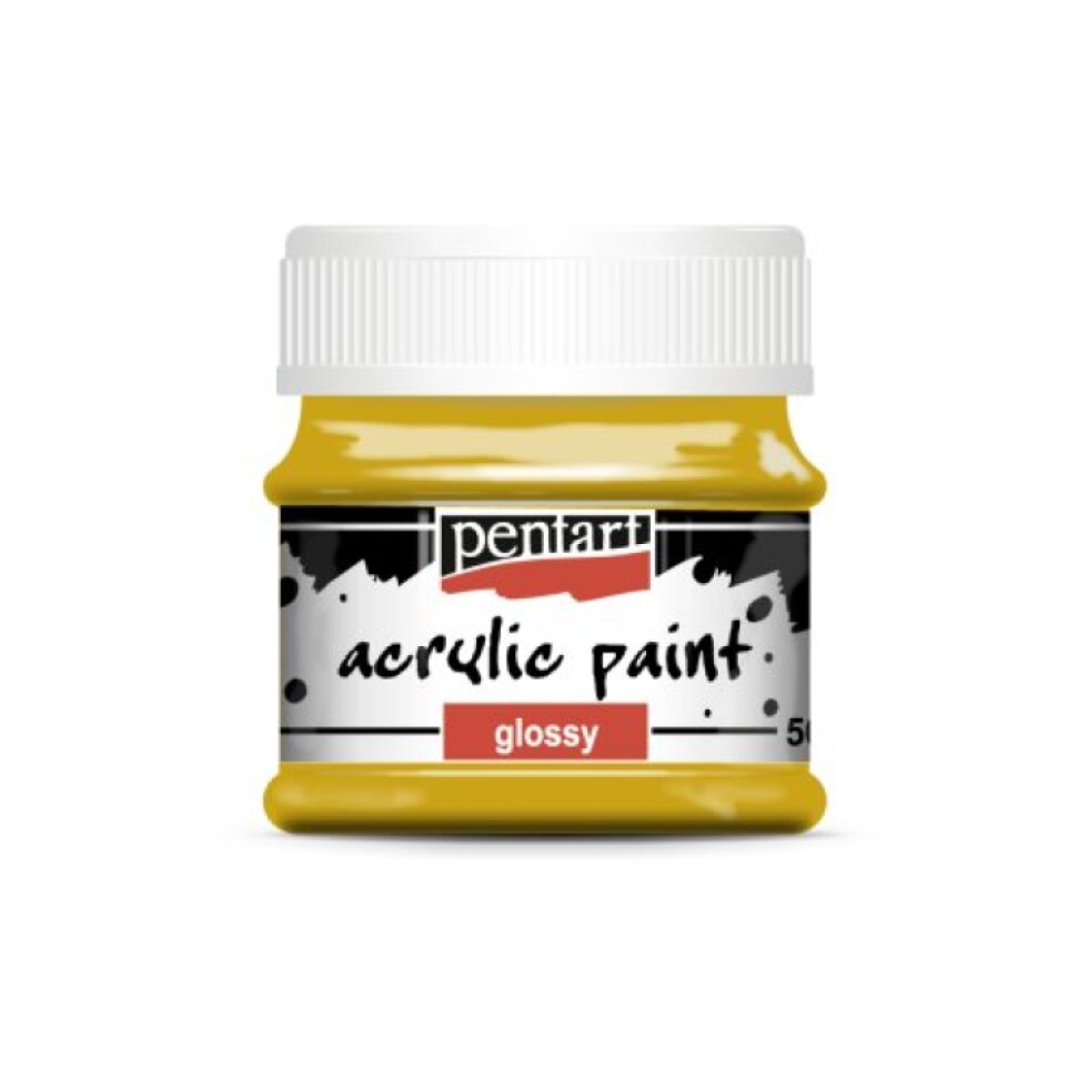 Akrylová barva lesklá PENTART 50 ml OKROVÁ