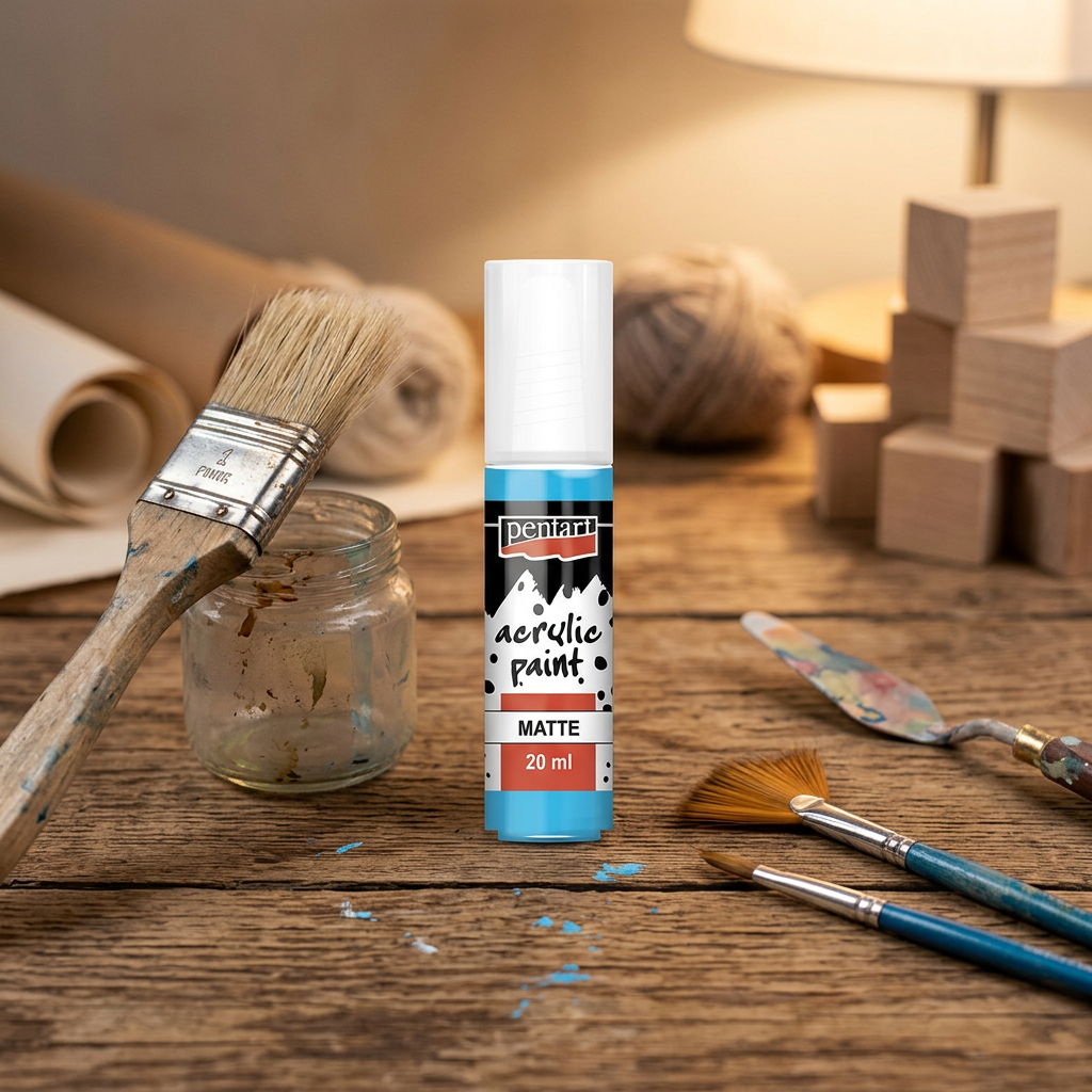 Akrylová barva matná PENTART 20 ml SVĚTLÁ MODRÁ