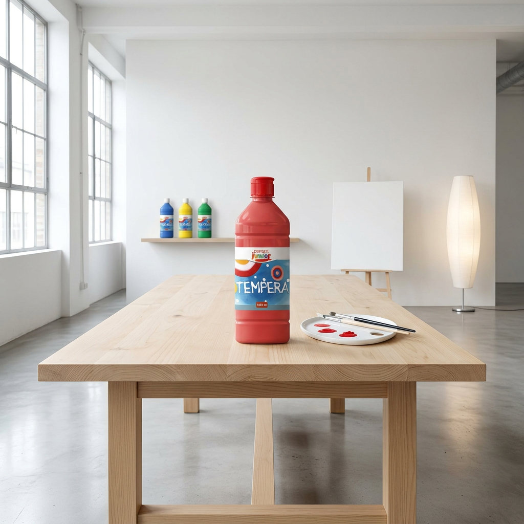 Temperová barva Junior PENTART 1000 ml ČERVENÁ
