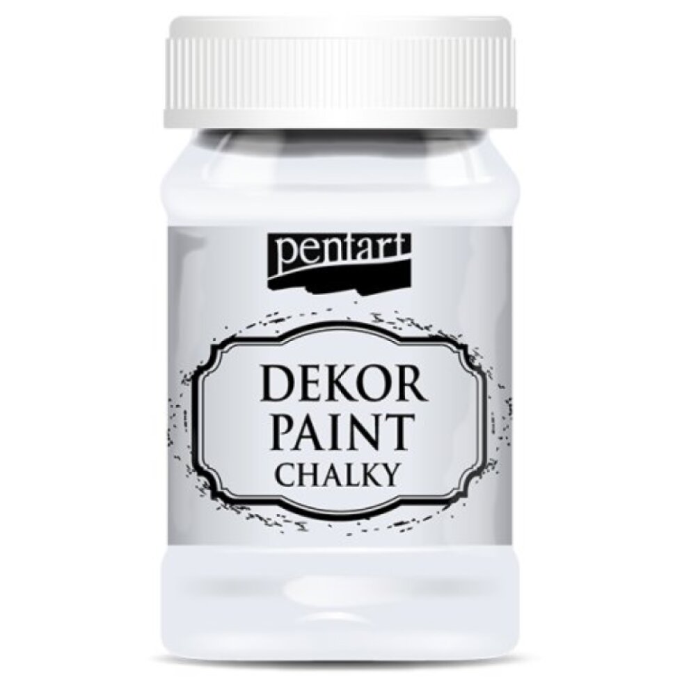 Křídová a dekorační barva PENTART 100 ml TLUMENÁ BÍLÁ