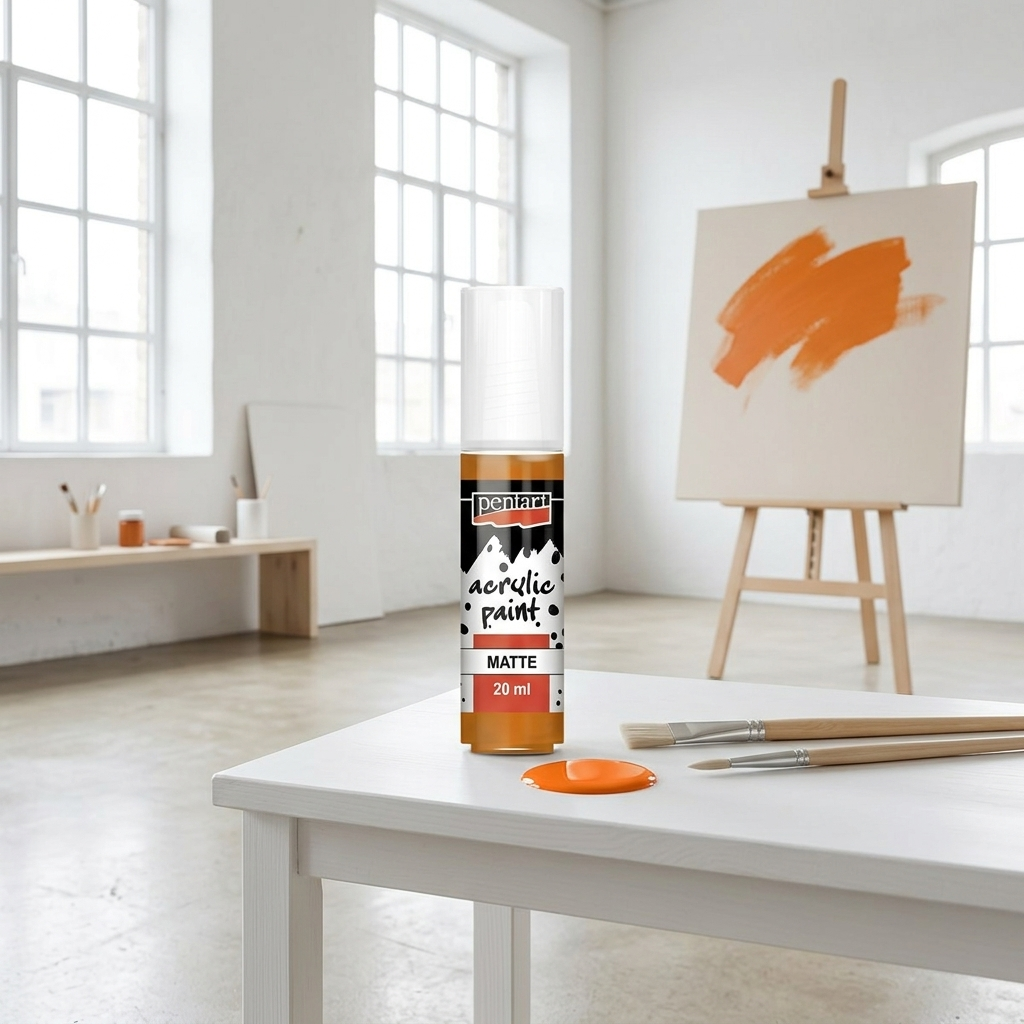 Akrylová barva matná PENTART 20 ml ORANŽOVÁ