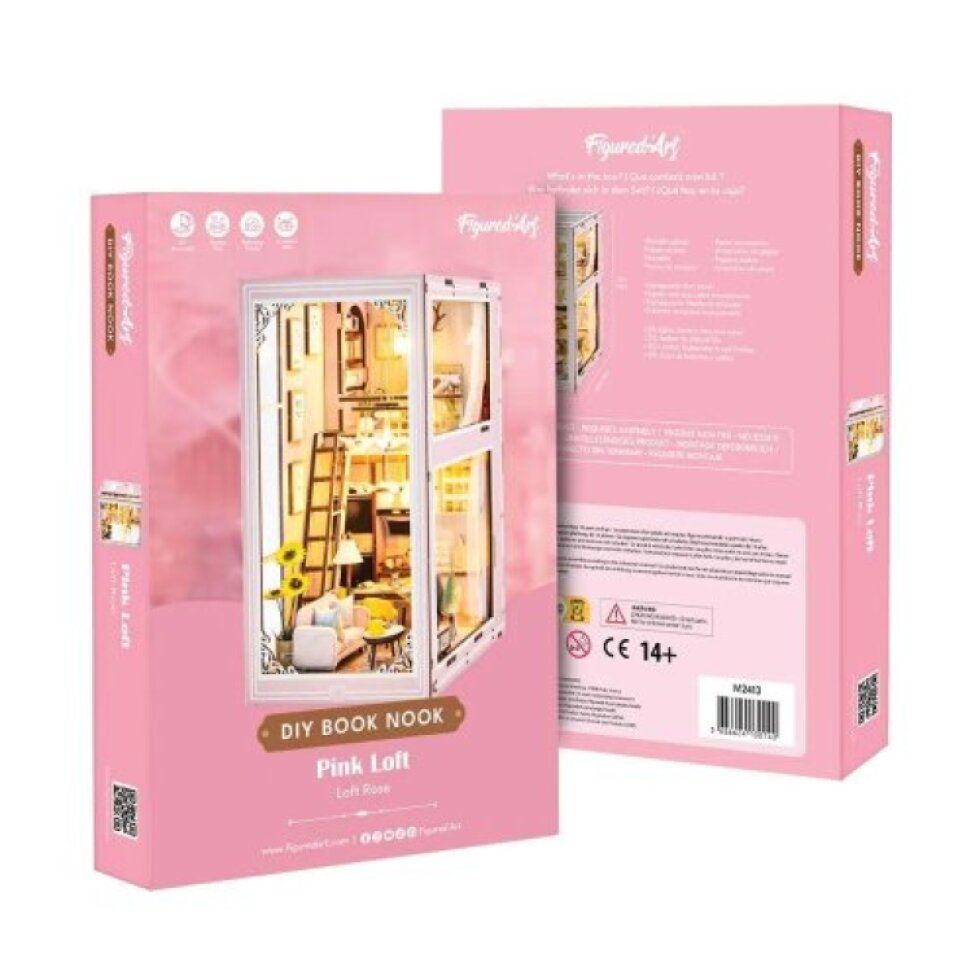 Book Nook sada - Růžový loft