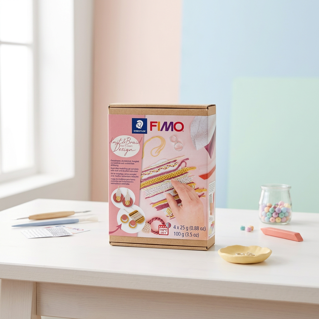 Fimo Soft sada Jak vyrobit PLETENÝ EFEKT