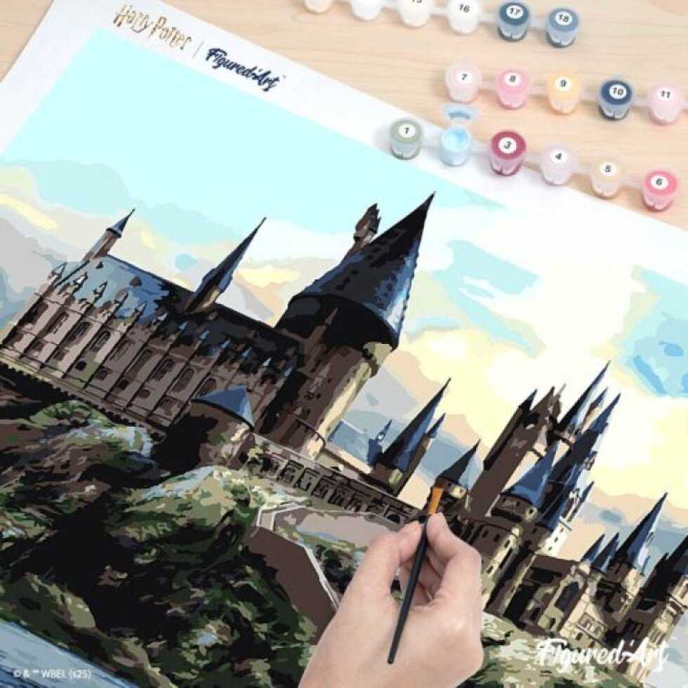 Malování podle čísel - HARRY POTTER - BRADAVICKÝ HRAD 40 x 50 cm bez rámu