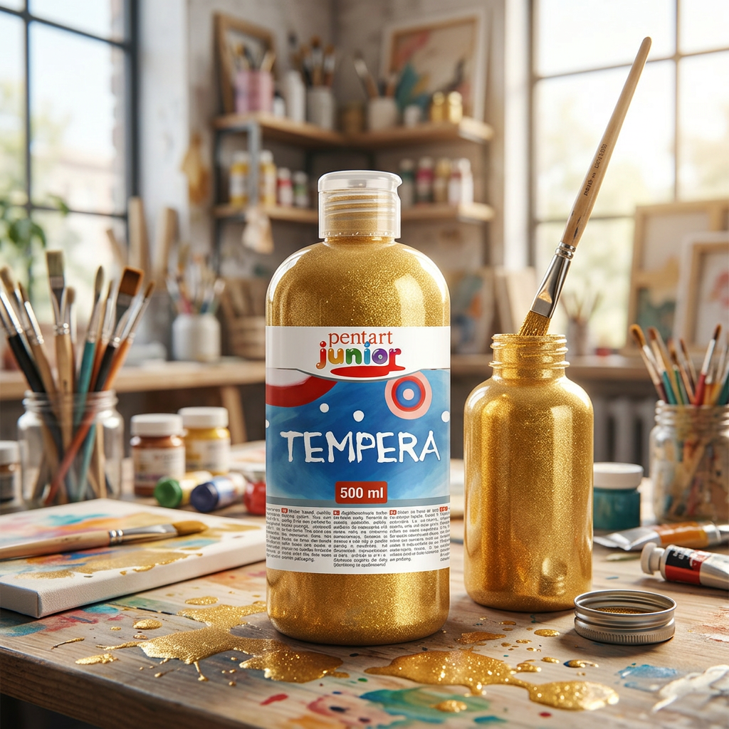 Temperová barva Junior PENTART 500 ml ZLATÁ