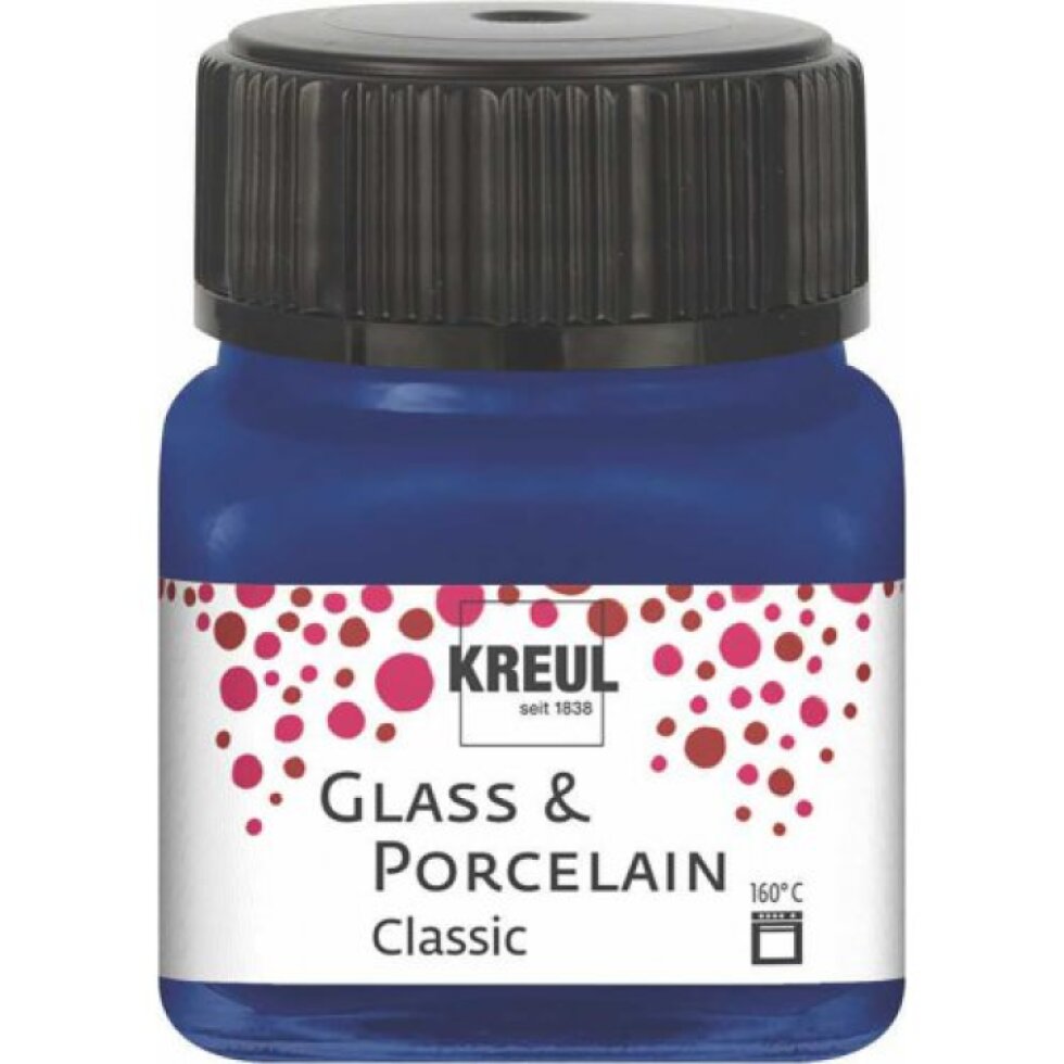 Sada barev na sklo a porcelán KREUL CLASSIC 6 x 20 ml