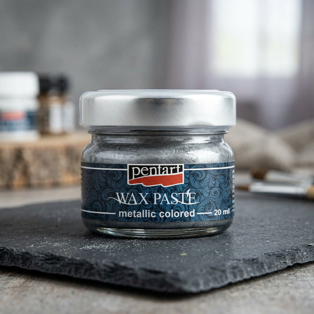 Vosková pasta barevná metalická PENTART 20 ml GRAFIT