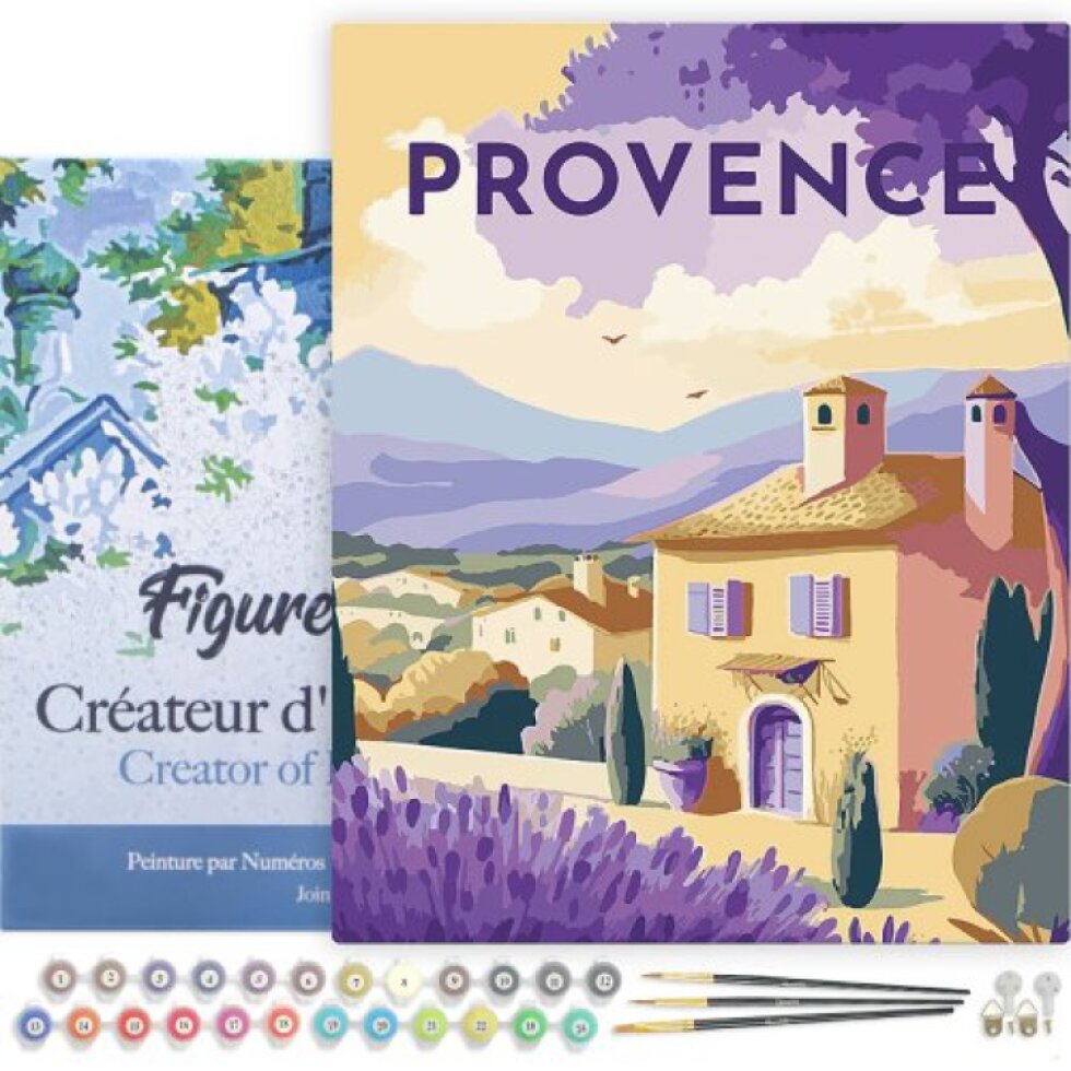 Malování podle čísel - VINTAGE PROVENCE na rámu 40 x 50 cm