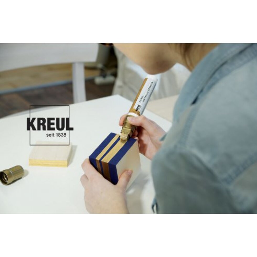 Akrylový fix metalický KREUL medium ZLATÁ