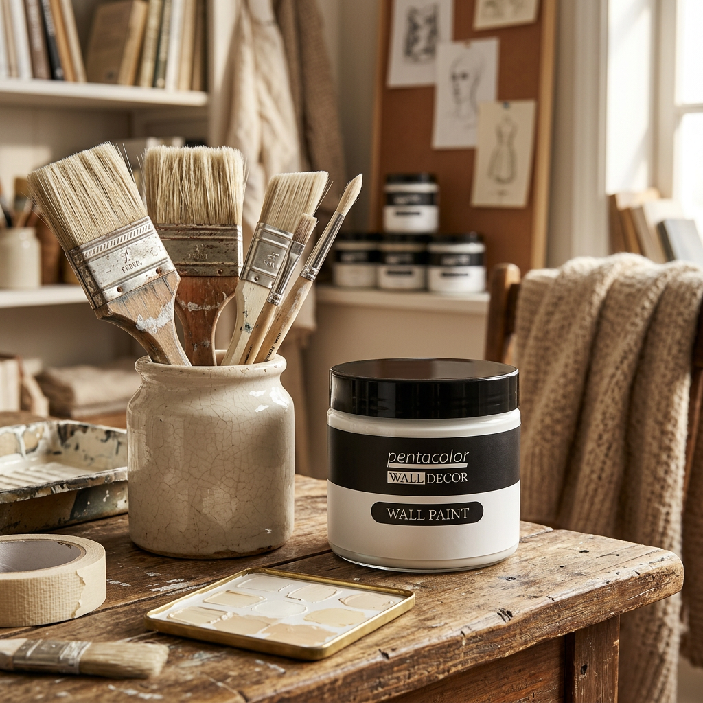 Barva na zeď WALL DECOR 150 ml ANTICKÁ BÍLÁ